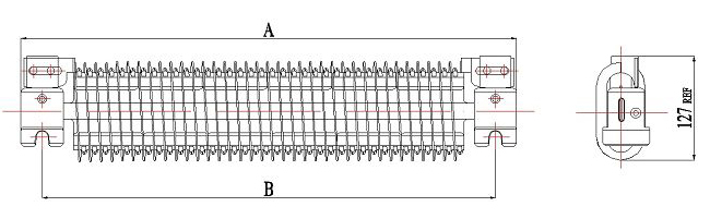 High Current Oval Edge-Wound (DOE) Dimensions